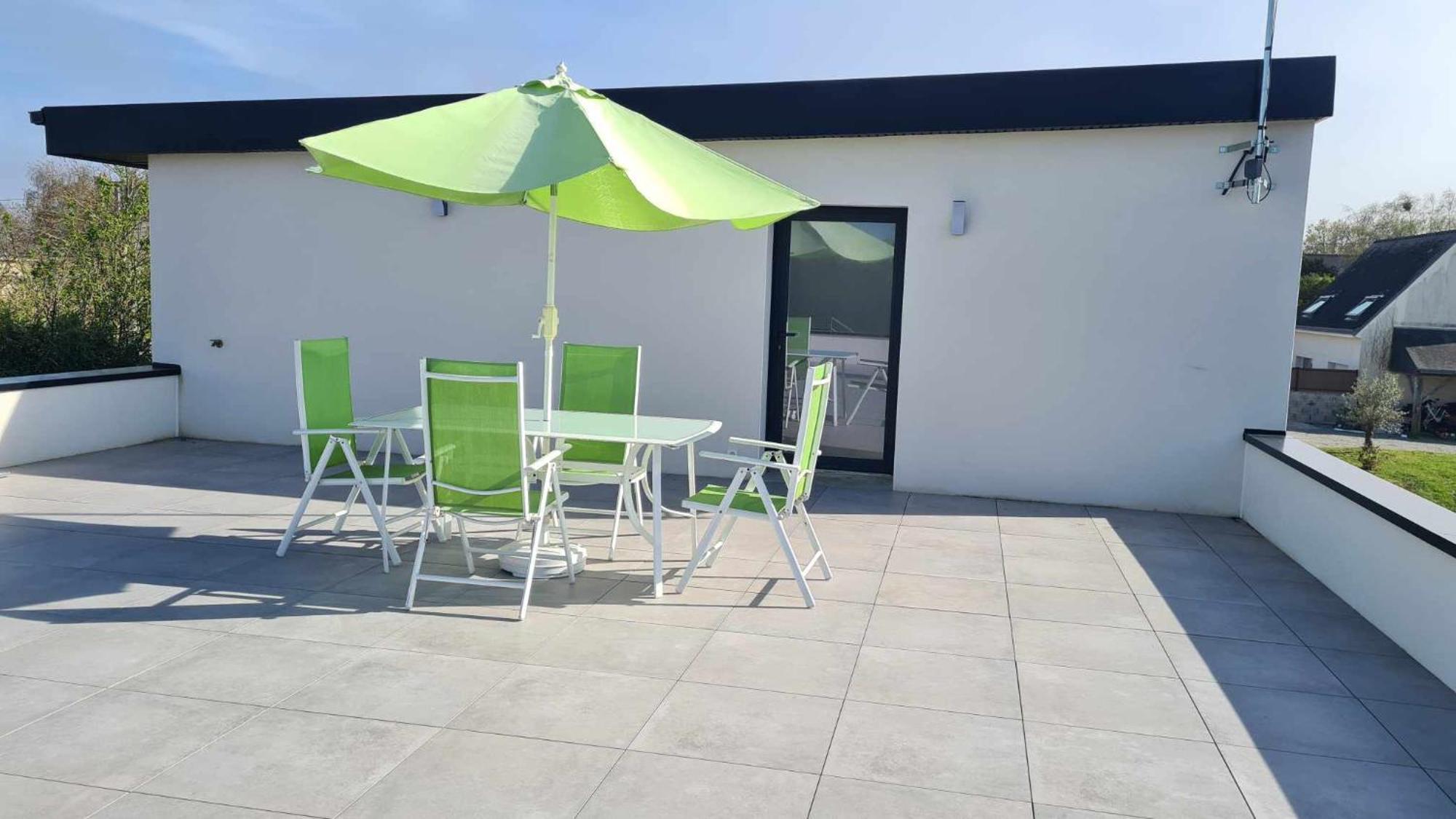 Location Saisonniere Pres De La Mer Avec Rooftop Riantec Exterior foto