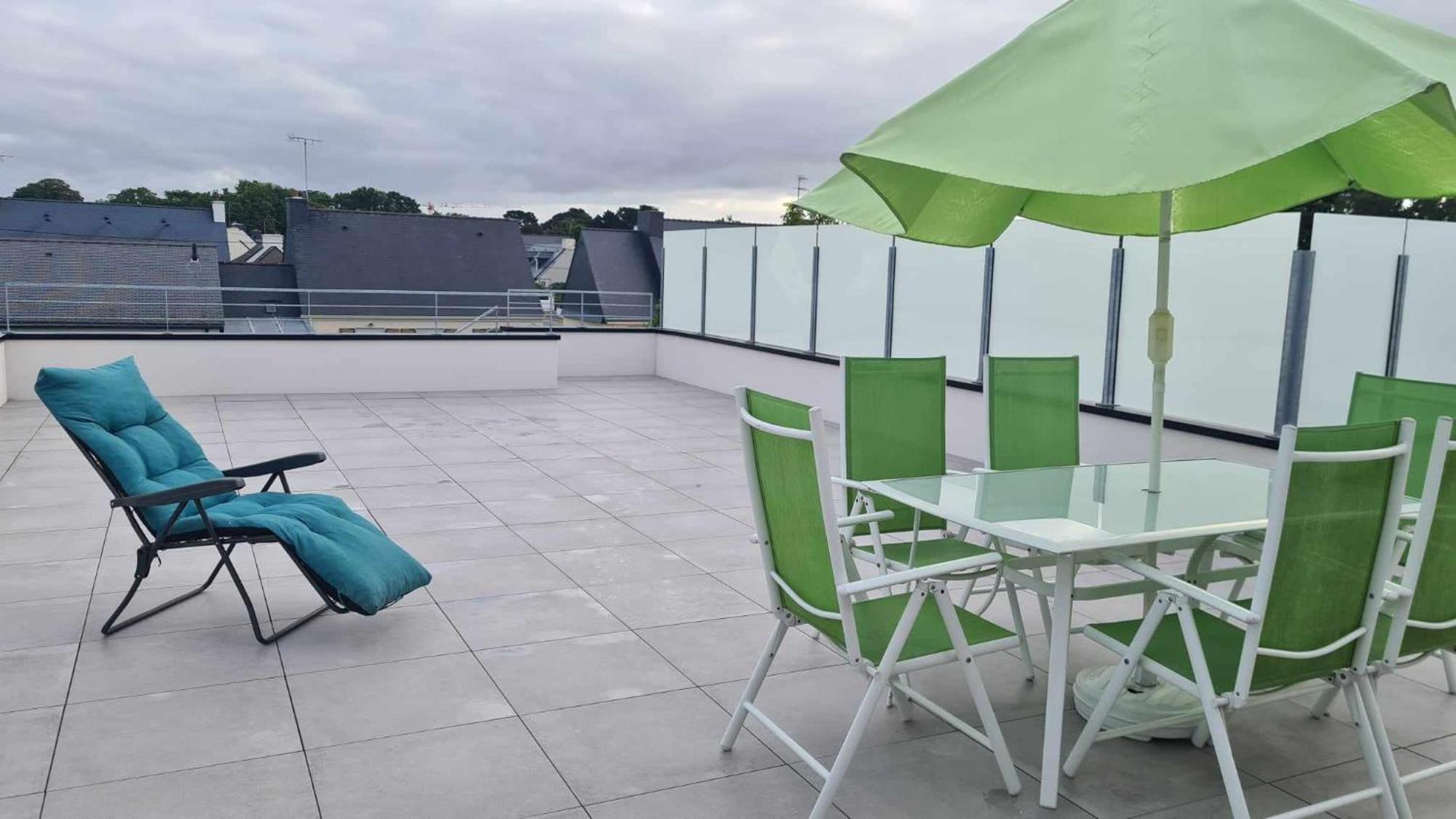 Location Saisonniere Pres De La Mer Avec Rooftop Riantec Exterior foto